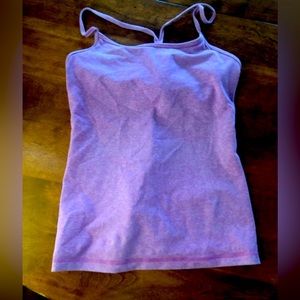 Size 8 lululemon yoga tank purple